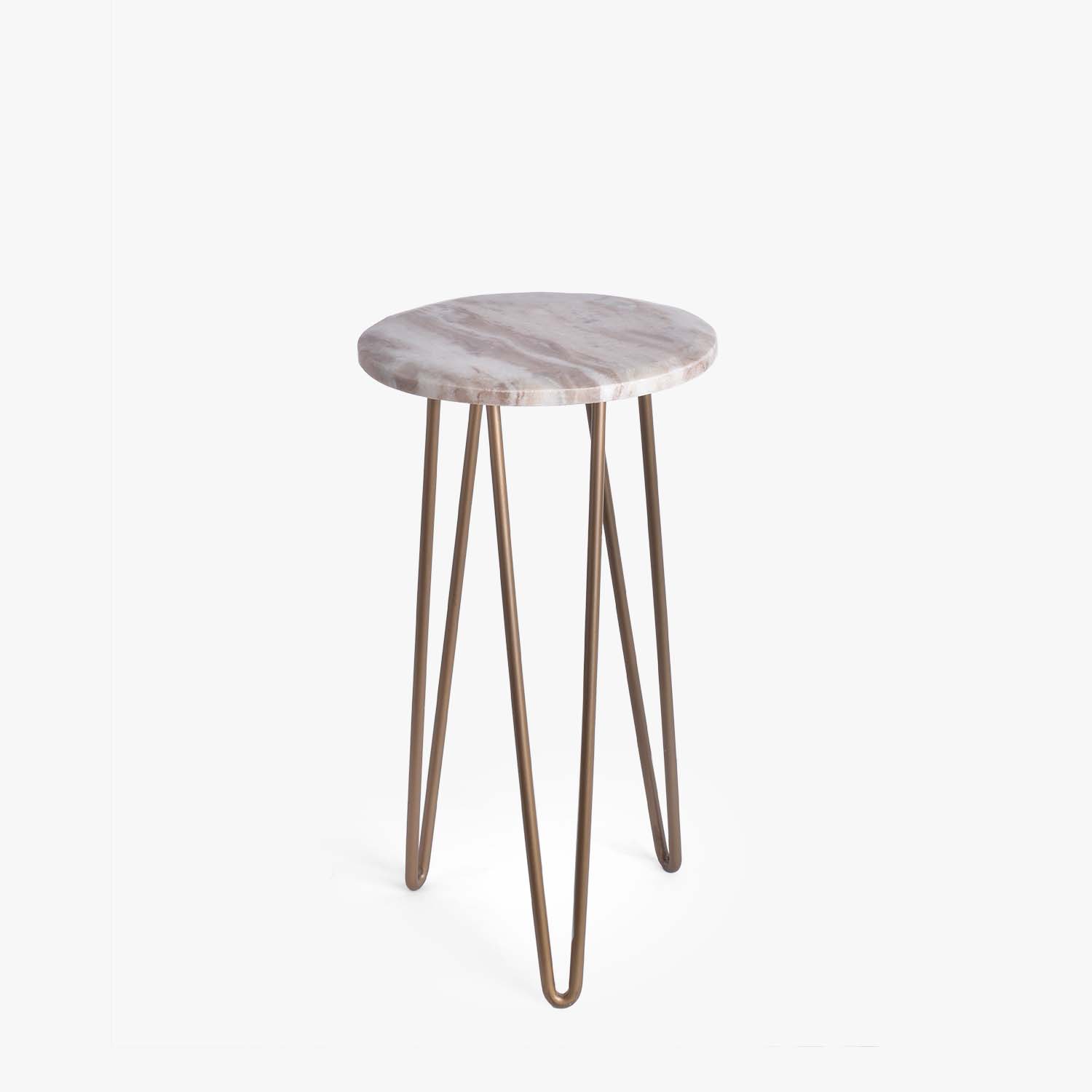 Minimalist Marble-Top Plant Stand