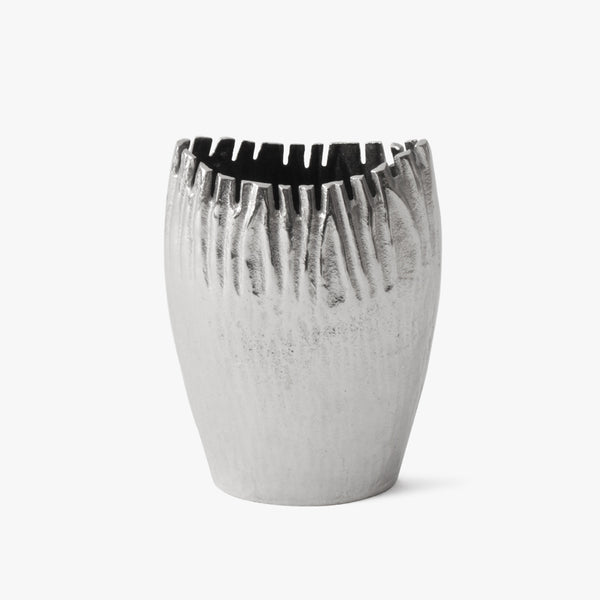 Silver Valentine Flower Vase