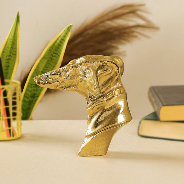 Golden Metal Mount Dog