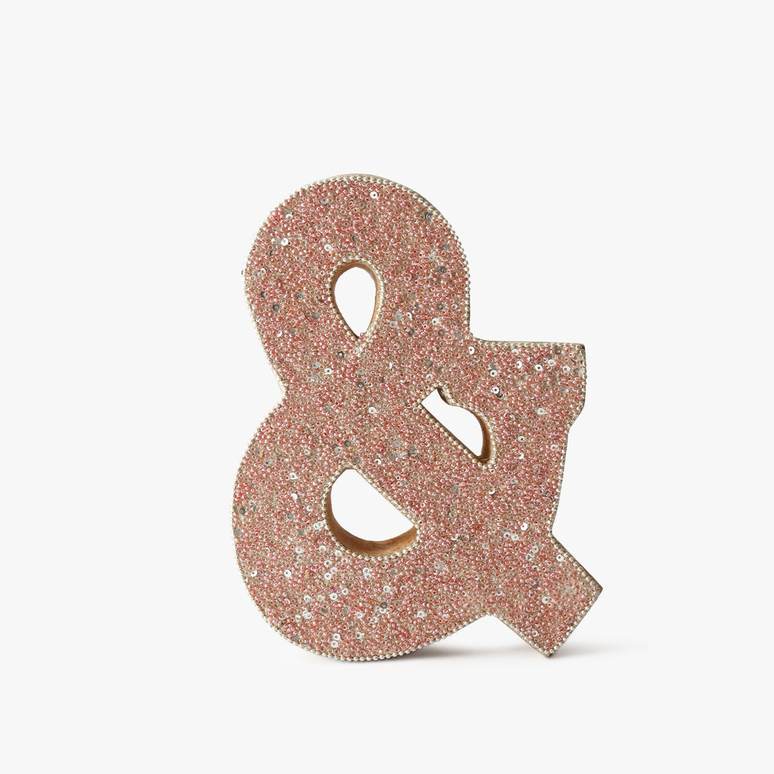 '&' Sign Bedazzled In Beads