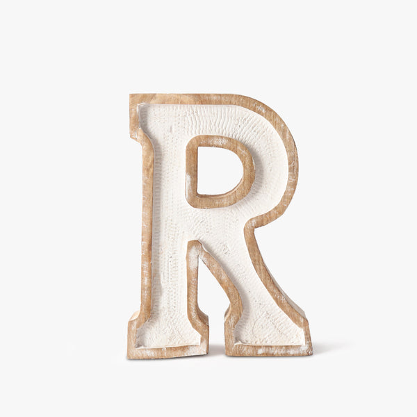 White 'R' Alphabet