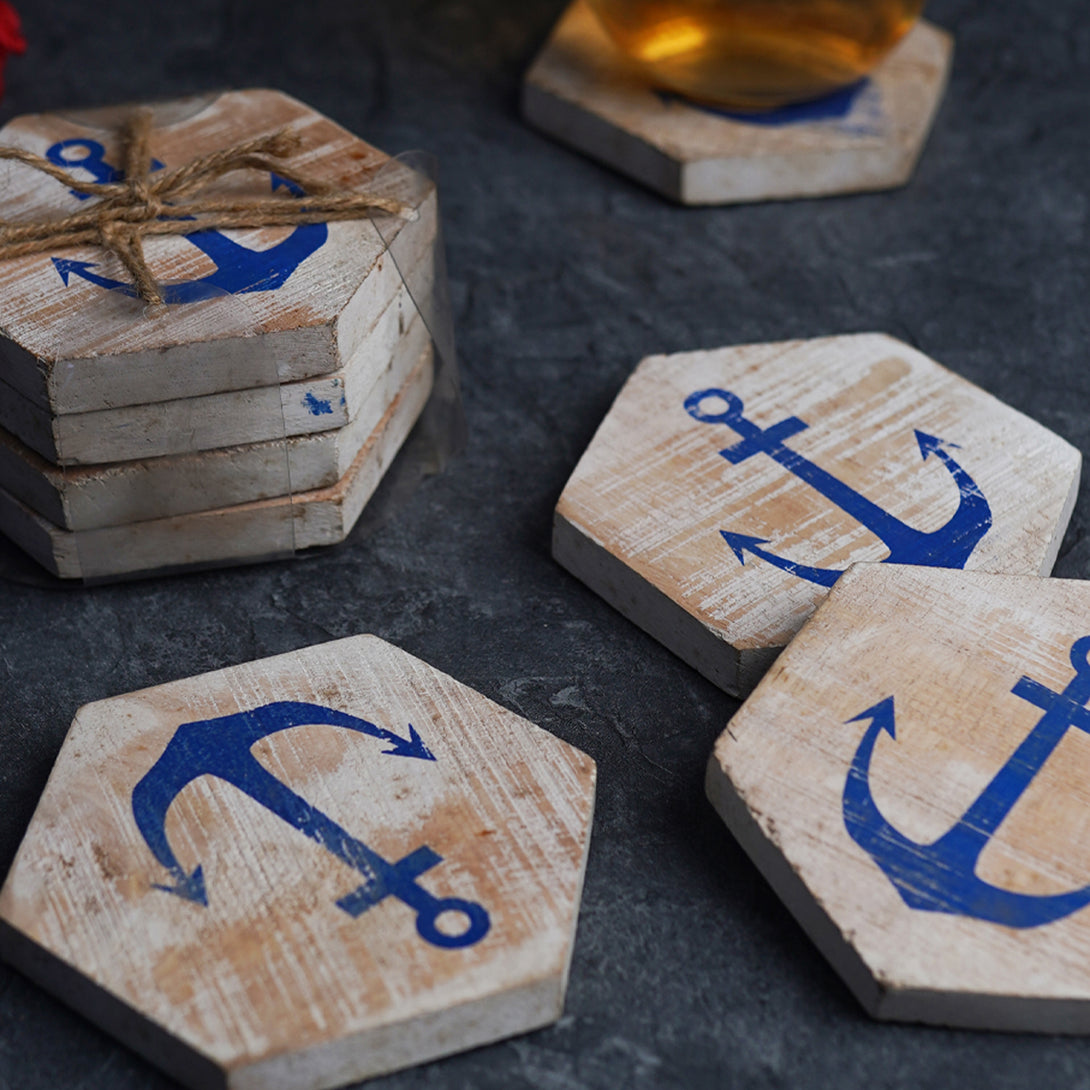 Hexagon Anchor Coaster