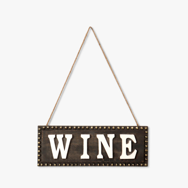 Scripted Wine Wall Hanging