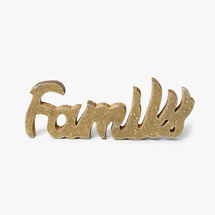 Bedazzled 'FAMILY' Word Accent