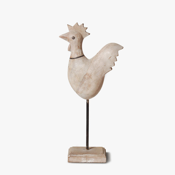 Rocky Rooster Wooden Artifact