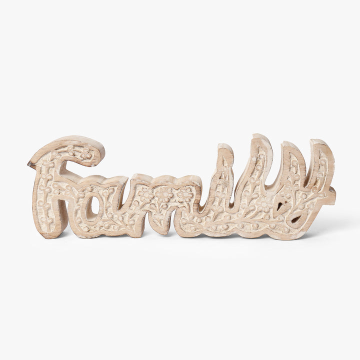 Hand-carved Family Plaque