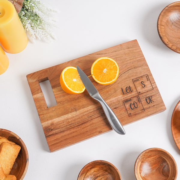 Let's Cook Scripted Chopping Board
