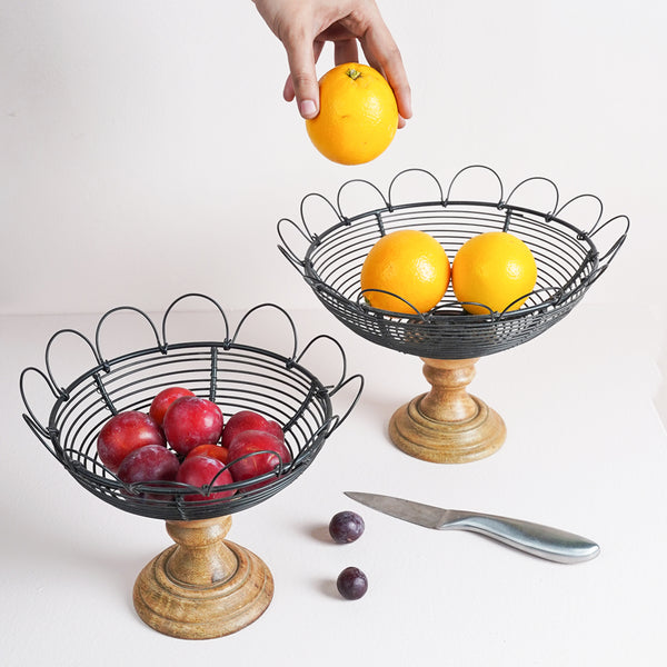 Twine Wire Fruit Basket 1Set