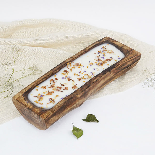 Earthy Bloom Scented Candle Tray